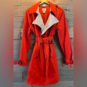 Worthington Red Trench Coat